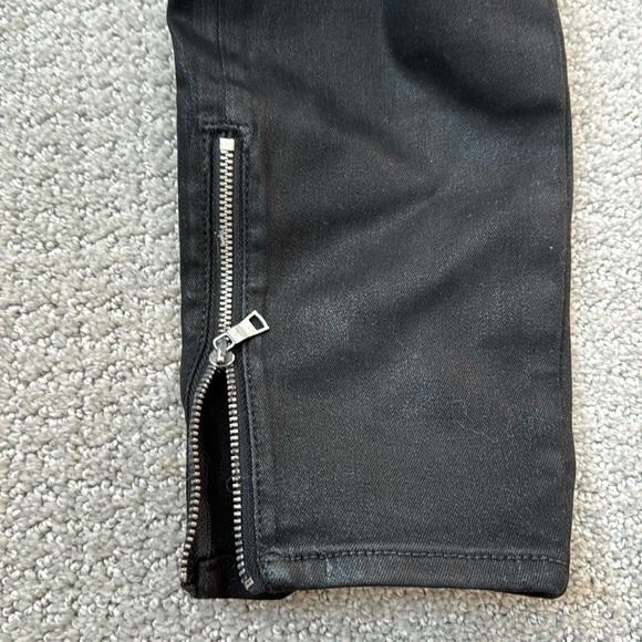7 for all man kind coated skinny cargo pants - Picture 3 of 5